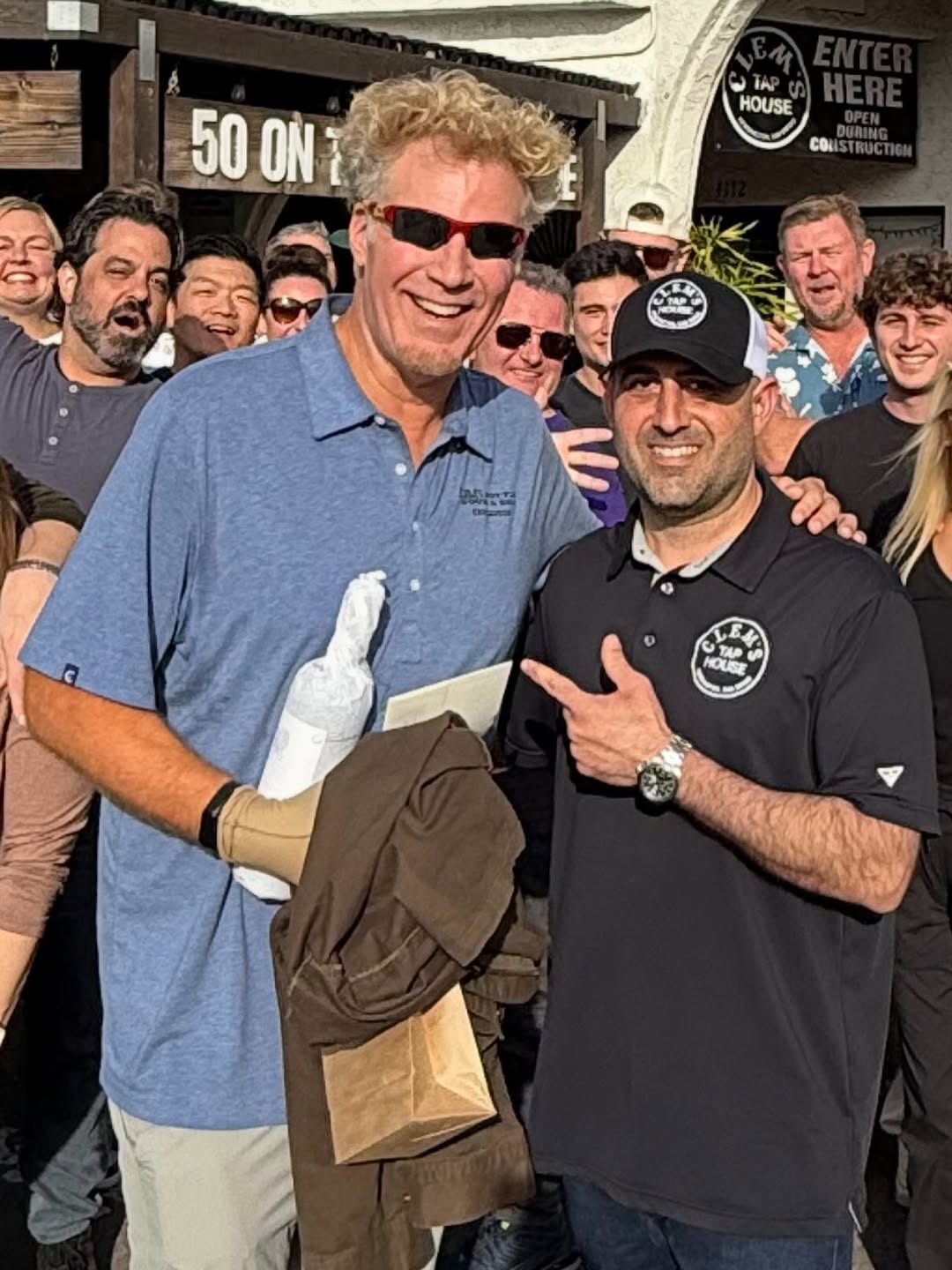 Will Ferrell with Paul Kasawdish at Clem's Tap House